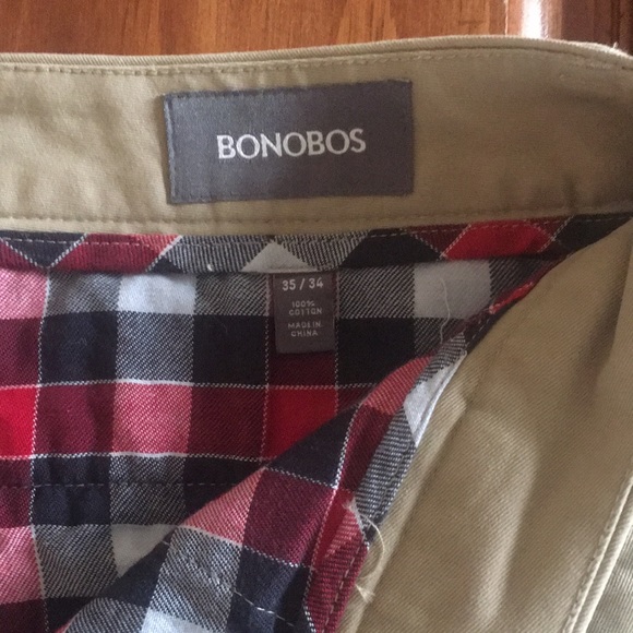 Mens Bonobos Size 35 Khaki/Chino Pants - Picture 5 of 7
